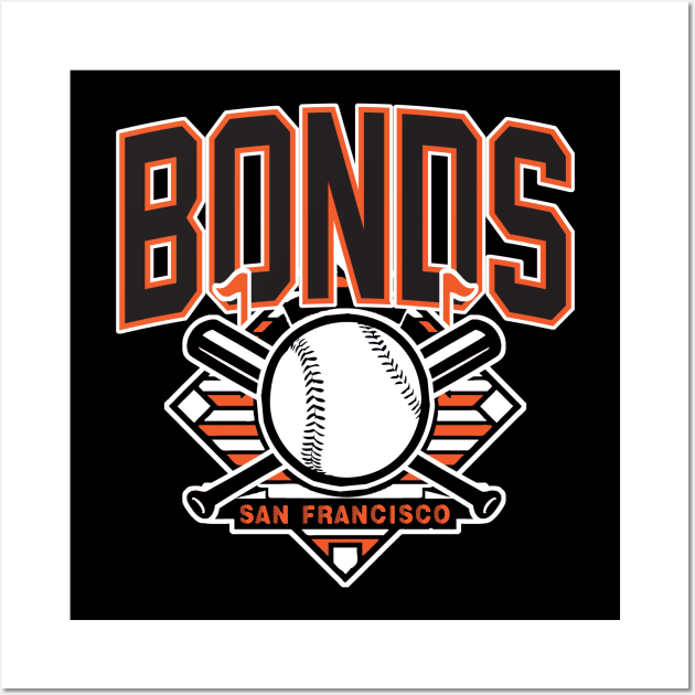 Vintage San Francisco Baseball Bonds Wall Art by funandgames